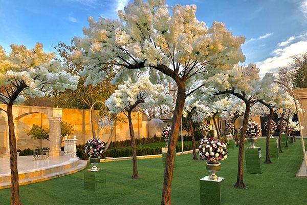 برگزاری مراسم عروسی در باغ تالار